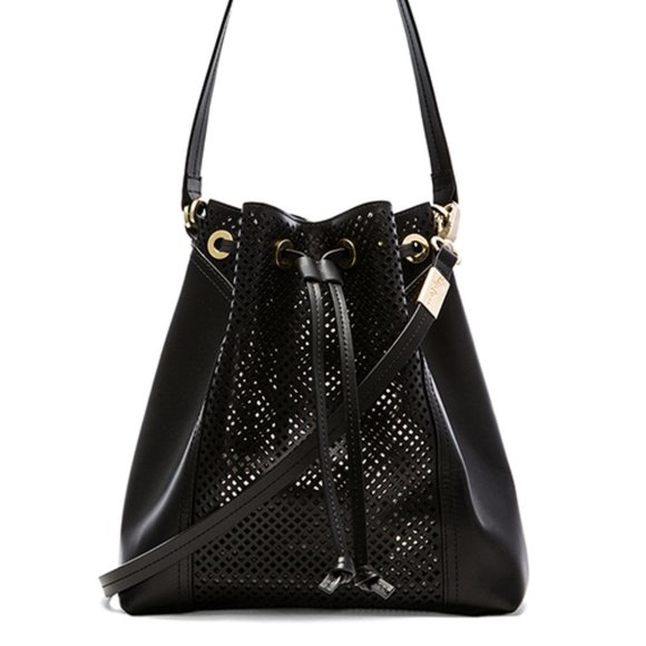 Foley + Corinna Handbags - Foley & Corinna Black Clio Bucket Bag Crossbody